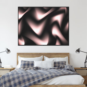 Verbazingwekkende Fine Art Black en Crimson Tint Canvas Afdruk