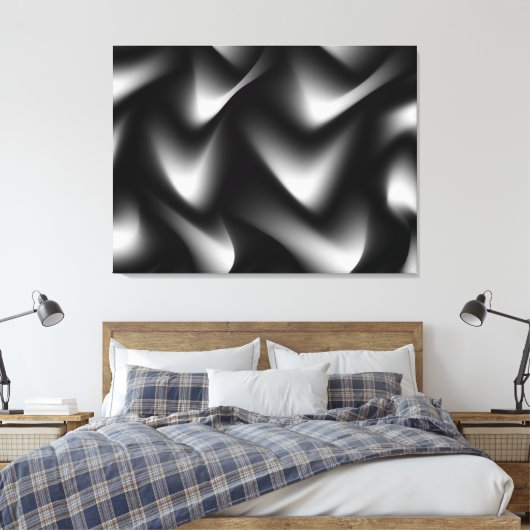 Verbazingwekkende Fine Art zwart-wit verpakt canva Canvas Afdruk (Insitu (Slaapkamer))