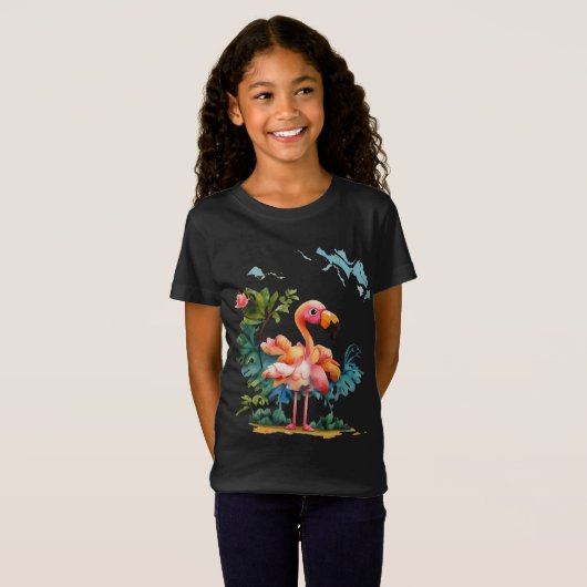 Verbazingwekkende Flamingo T-shirt (Voorkant volledig)