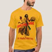 Verbazingwekkende geest over wrange zaken t-shirt (Voorkant)