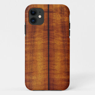 Verbazingwekkende gespleten Hawaiaanse Koa Longboa iPhone 11 Hoesje