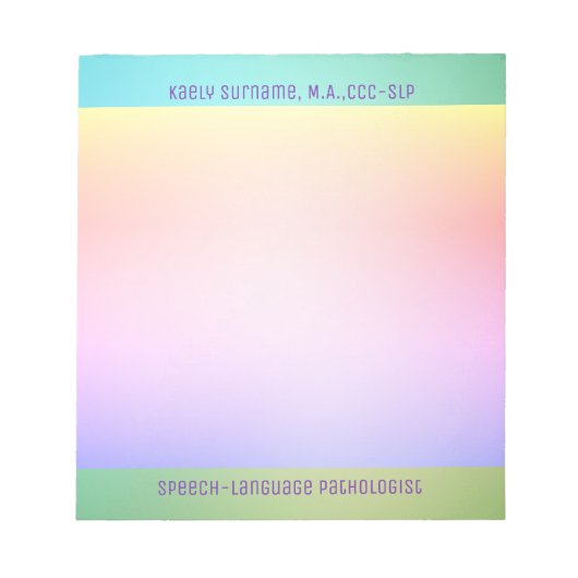 Verbazingwekkende Gift! Speech Pathologist notitie Notitieblok (Voorkant)