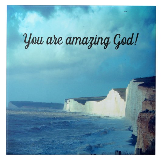 Verbazingwekkende God Tegeltje (Voorkant)
