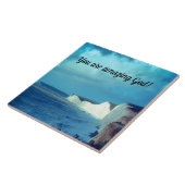 Verbazingwekkende God Tegeltje (Zijkant)