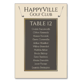 Verbazingwekkende Golf Event Kleurrijke Fab Tafeln Kaart