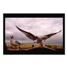 Verbazingwekkende golven foto afdruk