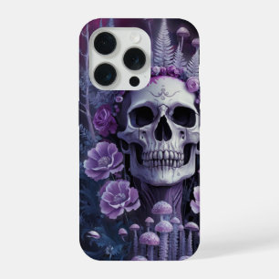 Verbazingwekkende Goth-schedel op Plum, Midnight M iPhone 15 Pro Case