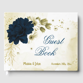 Verbazingwekkende goudbloemen van marinesuin en iv gastenboek