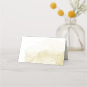 Verbazingwekkende goudbloemen van marinesuin en iv plaatskaartje (Achterkant)