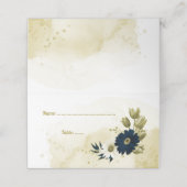 Verbazingwekkende goudbloemen van marinesuin en iv plaatskaartje (Buitenkant ongevouwen)