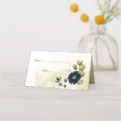 Verbazingwekkende goudbloemen van marinesuin en iv plaatskaartje (Voorkant)