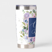 Verbazingwekkende grace bloemen gepersonaliseerd geïsoleerde drinkbeker (Achterkant)