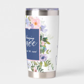 Verbazingwekkende grace bloemen gepersonaliseerd geïsoleerde drinkbeker (Voorkant)