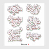 Verbazingwekkende Grace Christelijk Believer Vinyl Sticker (Vel)