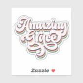 Verbazingwekkende Grace Christelijk Believer Vinyl Sticker (Vel)