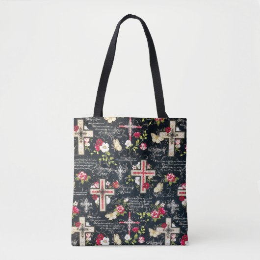 Verbazingwekkende Grace en Mercy Design Tote Bag (Voorkant)