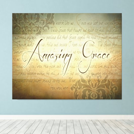 Verbazingwekkende Grace - Groot Canvas Afdruk (Insitu (Houten vloer))