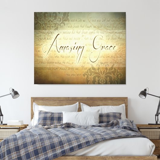 Verbazingwekkende Grace - Groot Canvas Afdruk (Insitu (Slaapkamer))