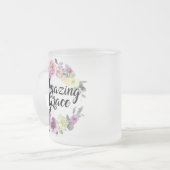 Verbazingwekkende Grace hoe fijn het geluid is Matglas Koffiemok (Voorkant links)