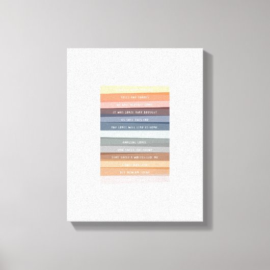 Verbazingwekkende Grace Lyric Kleurrijke Canvas Ar (Voorkant)