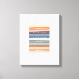 Verbazingwekkende Grace Lyric Kleurrijke Canvas Ar Afdruk
