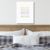 Verbazingwekkende Grace Lyric Rainbow Kleurrijke C Canvas Afdruk (Insitu (Slaapkamer))