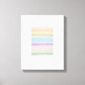 Verbazingwekkende Grace Lyric Rainbow Kleurrijke C Canvas Afdruk (Voorkant)