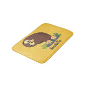 Verbazingwekkende, grappige, bruine cartoon afbeel badmat (Gekanteld)