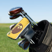Verbazingwekkende, grappige, bruine cartoon afbeel golfheadcover (Insitu)