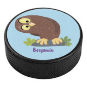 Verbazingwekkende, grappige, bruine cartoon afbeel hockey puck (3/4)