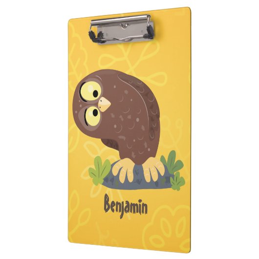 Verbazingwekkende, grappige, bruine cartoon afbeel klembord (Links)