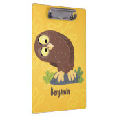 Verbazingwekkende, grappige, bruine cartoon afbeel klembord (Rechts)