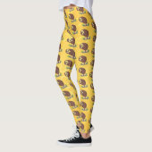 Verbazingwekkende, grappige, bruine cartoon afbeel leggings (Links)