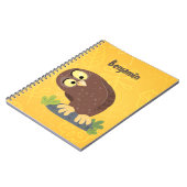 Verbazingwekkende, grappige, bruine cartoon afbeel notitieboek (Linkerzijde)