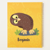 Verbazingwekkende, grappige, bruine cartoon afbeel planner (Achterkant)