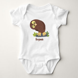 Verbazingwekkende, grappige, bruine cartoon afbeel romper