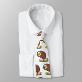 Verbazingwekkende, grappige, bruine cartoon afbeel stropdas (Gebonden)