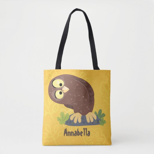 Verbazingwekkende, grappige, bruine cartoon afbeel tote bag (Voorkant)