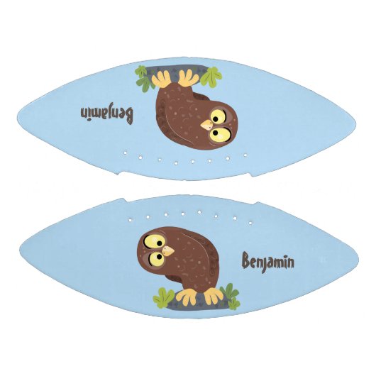 Verbazingwekkende, grappige, bruine cartoon illust american football (Panelen)