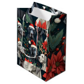 Verbazingwekkende Great Dane Kerstcadeautas Medium Cadeauzakje (Voorkant Gekanteld)