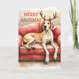 Verbazingwekkende Great Dane Kerstkaart Kaart