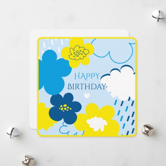 Verbazingwekkende groeten. feestdagenkaart (Voorkant / Achterkant in situ)