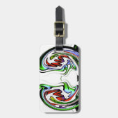 Verbazingwekkende Hakuna Matata Whirl Art Print Bagagelabel (Voorkant verticaal)