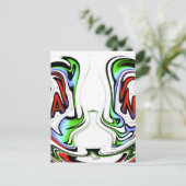 Verbazingwekkende Hakuna Matata Whirl Art Print Briefkaart (Staand voorkant)