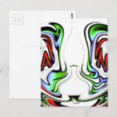 Verbazingwekkende Hakuna Matata Whirl Art Print Briefkaart (Voorkant / Achterkant)