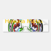 Verbazingwekkende Hakuna Matata Whirl Art Print Bumpersticker (Voorkant)