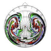 Verbazingwekkende Hakuna Matata Whirl Art Print Dartbord (Voorkant)