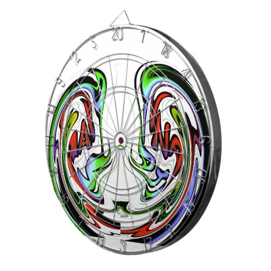 Verbazingwekkende Hakuna Matata Whirl Art Print Dartbord (Voorkant Rechts)