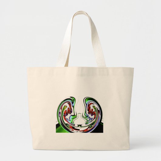 Verbazingwekkende Hakuna Matata Whirl Art Print Grote Tote Bag (Voorkant)