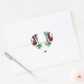 Verbazingwekkende Hakuna Matata Whirl Art Print Hart Sticker (Envelop)